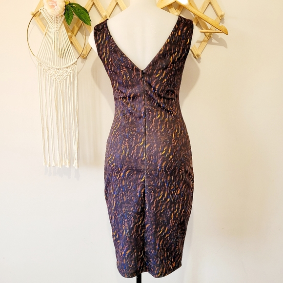 FORCAST Dress (s10) Multi Coloured Warm Tones - Picture 7 of 15